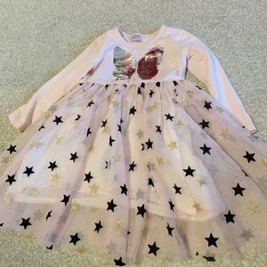 Butterfly Sequin Tulle Dress Light Pink Toddler Girl 3T 4T